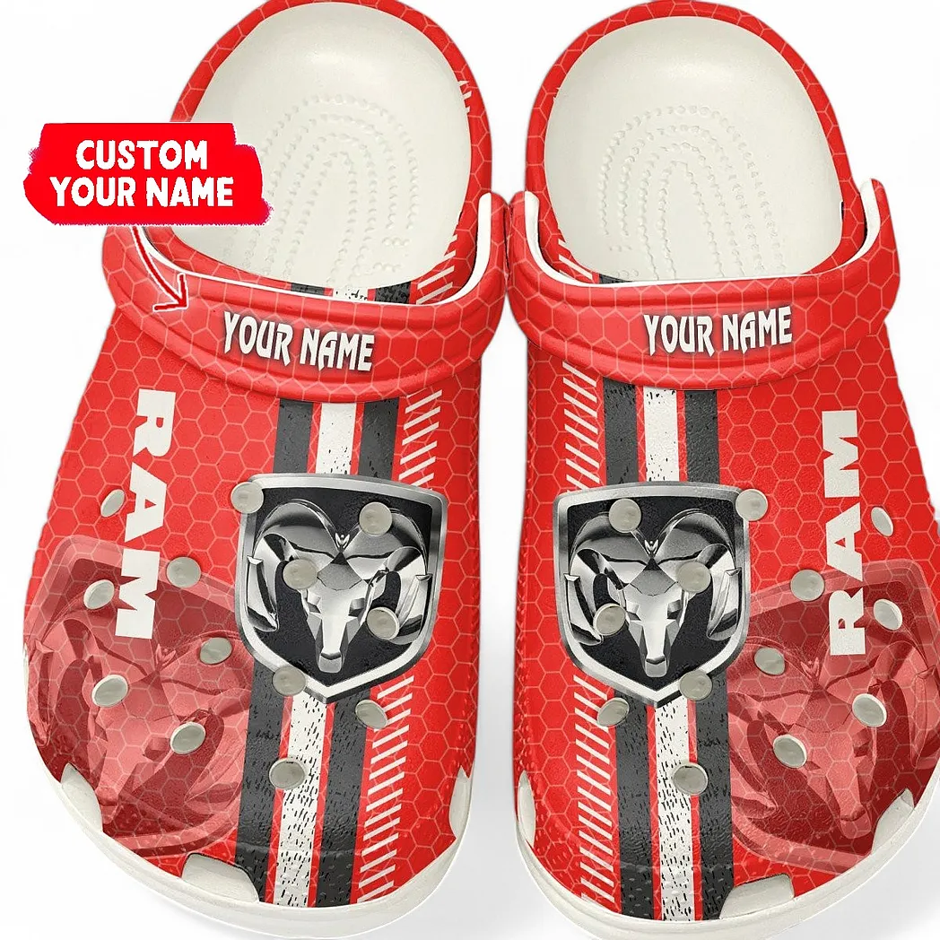 ram truck crocs shoes gift for ram truck lovers birthday gift for husband boyfriend car82022025645 white zqof2