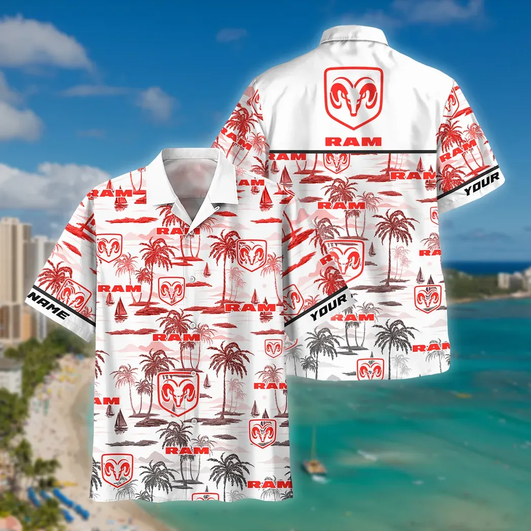 ram truck custom hawaiian shirt for men gift for ram truck fan car205031225711 bj0oy