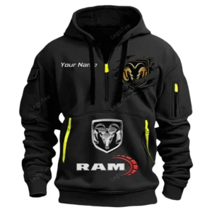 ram truck half zip hoodie car113021425788 best gift for him husband boyfriend black 7r5y8