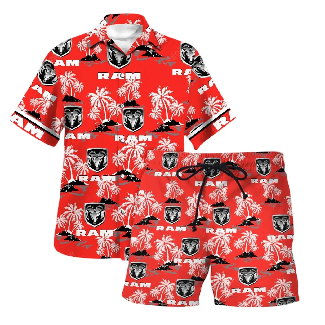 Ram Truck Hawaiian Shirt Set For Men, Gift For Ram Truck Lovers, Gift For Him, Husband, Boyfriend CAR144021125471-1