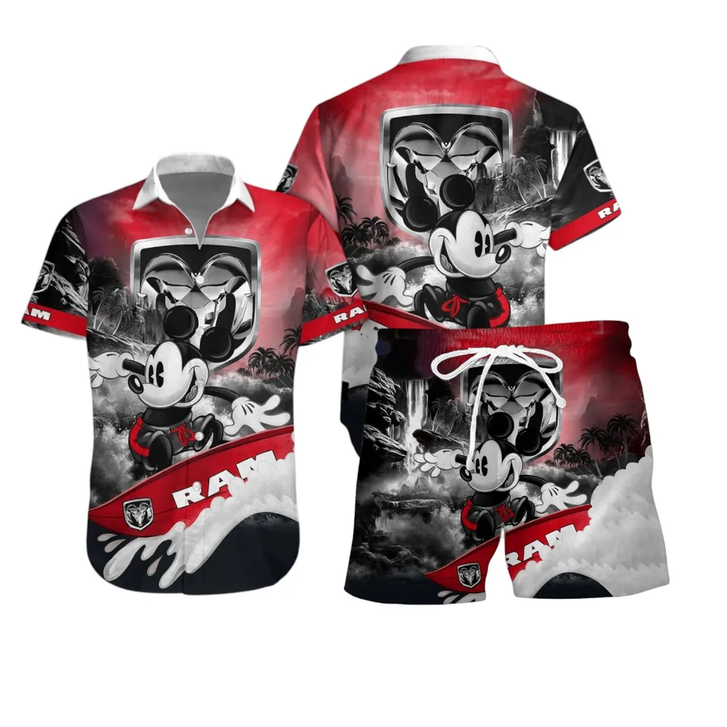 ram truck hawaiian shirt set gift for ram truck lovers gift for him husband boyfriend car53030625098 fdcnk