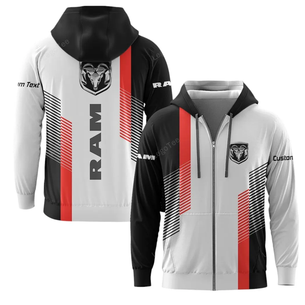 Ram Truck Zipper Hoodie, Gift For Ram Truck Lovers, Gift For Him, Husband, Boyfriend CAR10703122562