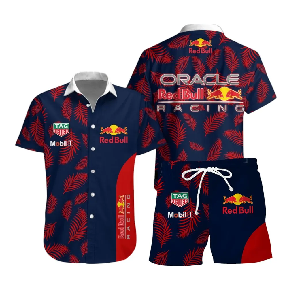 red bull racing hawaiian shirt set for men all over print hawaiian shirt red bull racing car40304082503 u349q