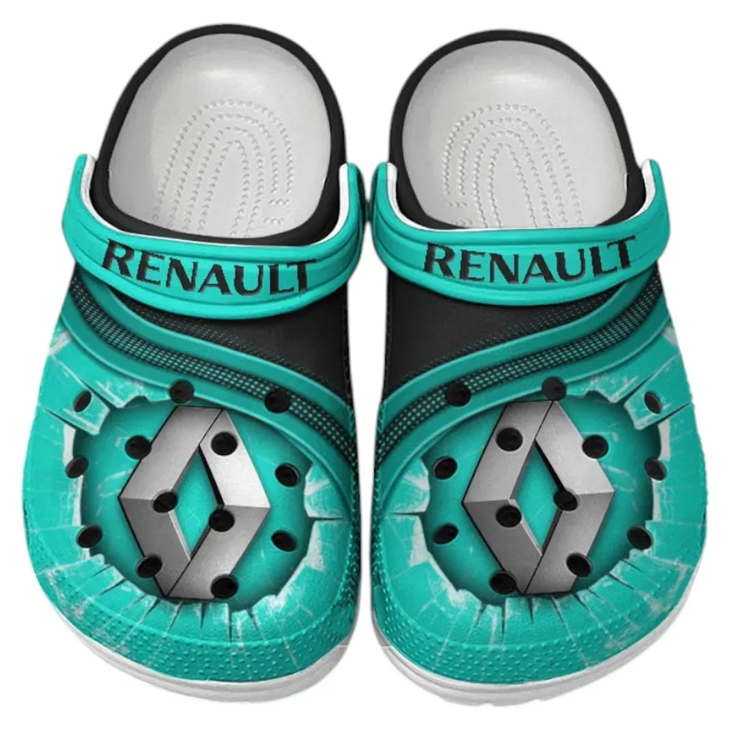 Renault Crocs Clogs Men Women, Gift For Renault Fan CAR188032025143 - Cyan