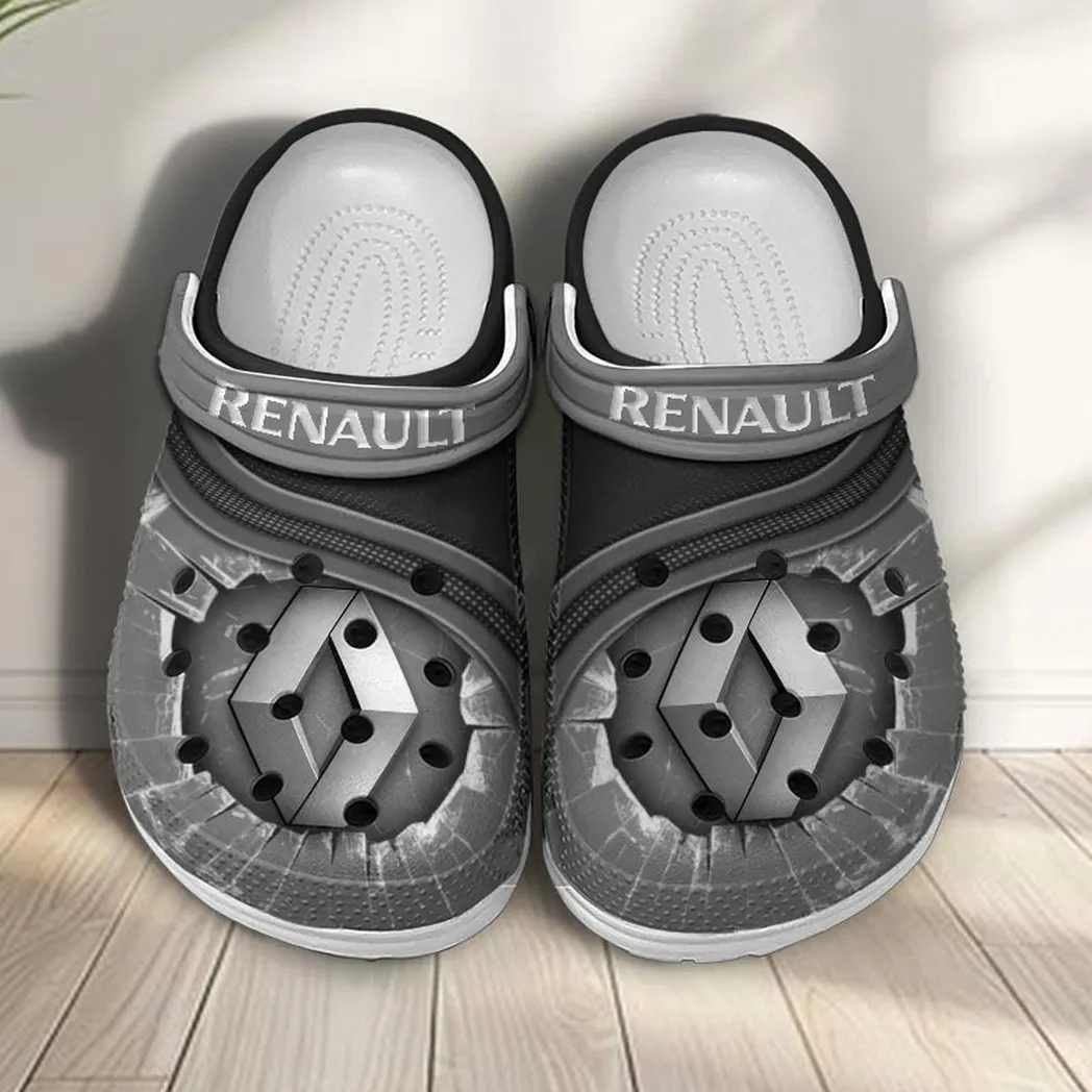 renault crocs clogs men women gift for renault fan car188032025143 gray whstg