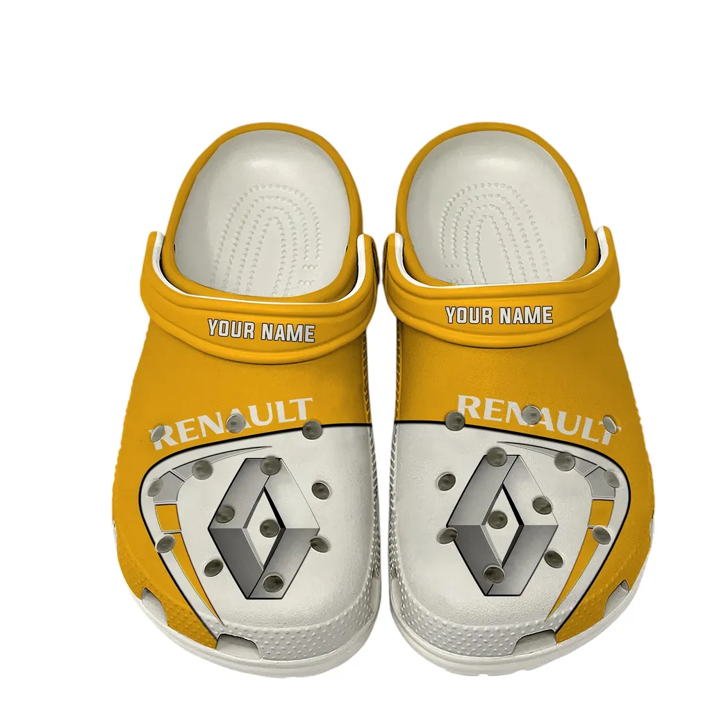 Renault Crocs, Gift For Renault Lover, Gift For Him, Husband, Boyfriend CAR16802262556 - White