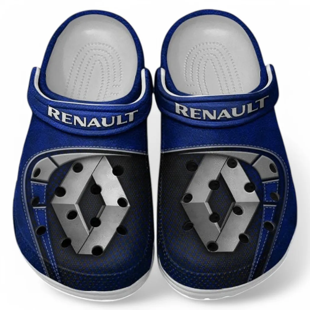 Renault Crocs Sandals For Men Women, Gift For Renault Fan CAR177031425606 - Blue