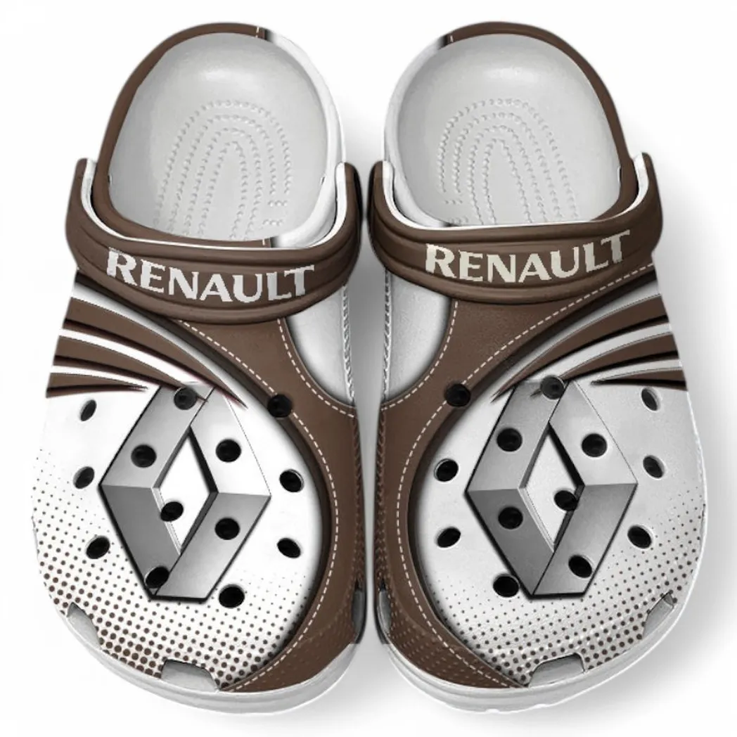 Renault Crocs Sandals For Men Women, Gift For Renault Fan CAR181031525716 - Brown