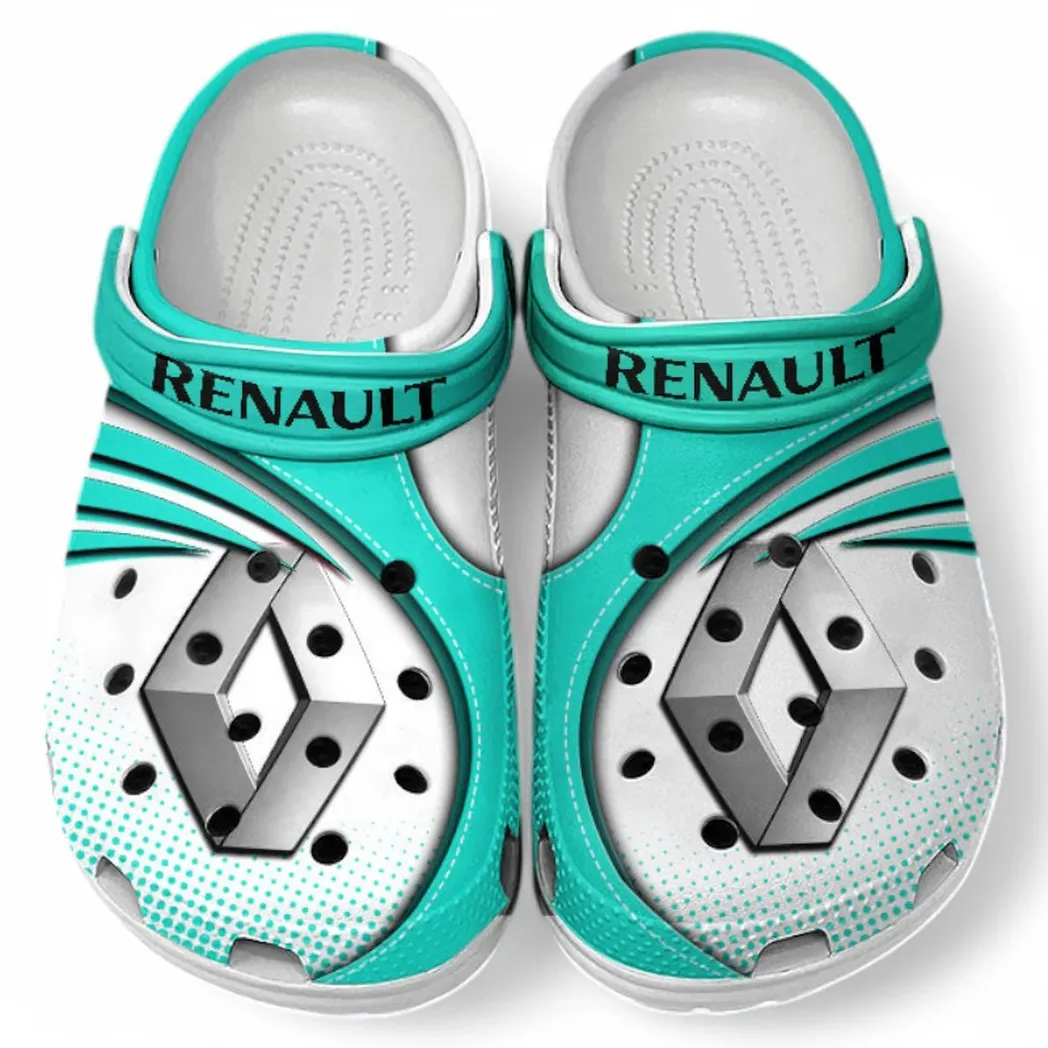 Renault Crocs Sandals For Men Women, Gift For Renault Fan CAR181031525716 - Cyan