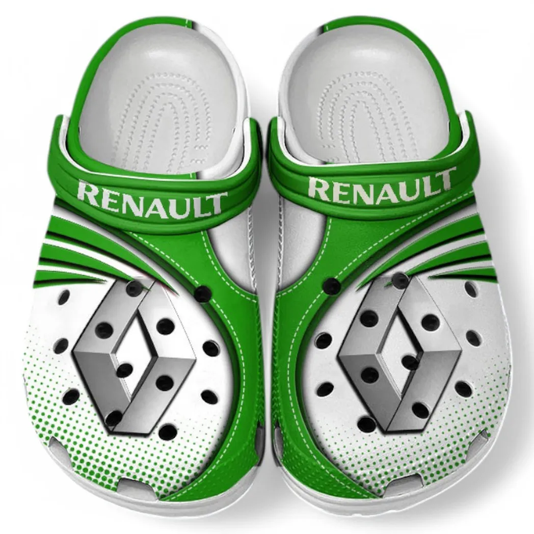 Renault Crocs Sandals For Men Women, Gift For Renault Fan CAR181031525716 - Green