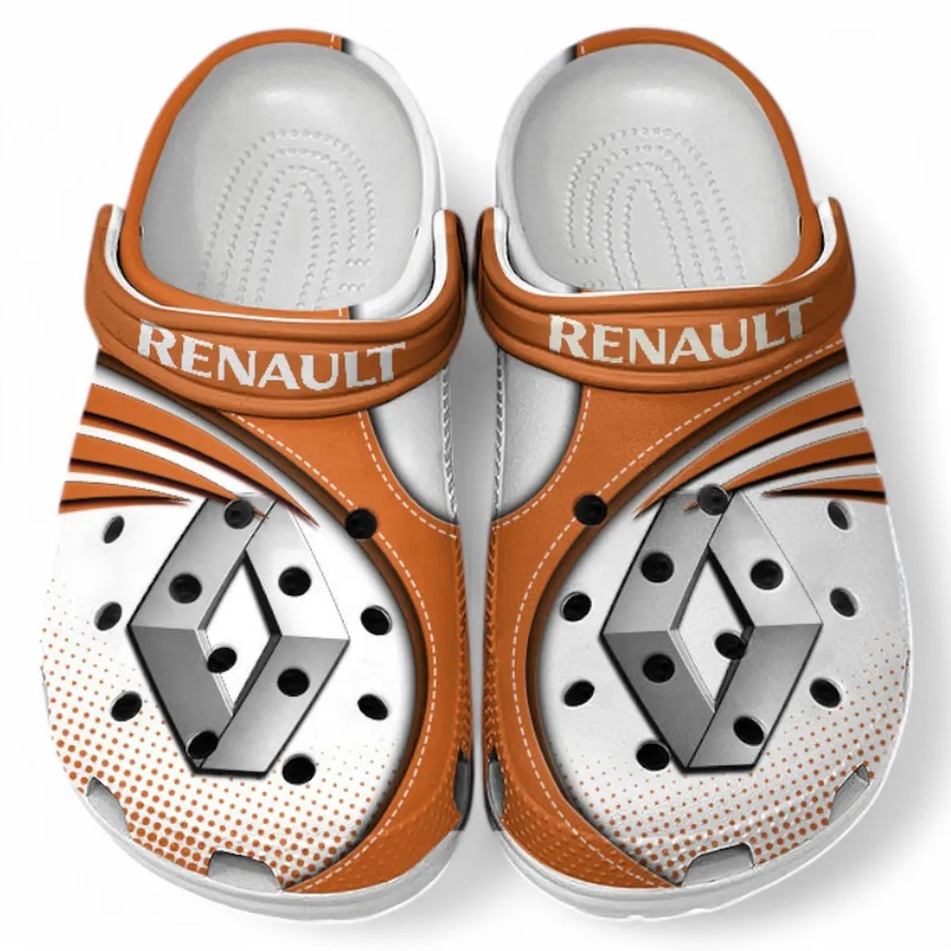 Renault Crocs Sandals For Men Women, Gift For Renault Fan CAR181031525716 - Orange