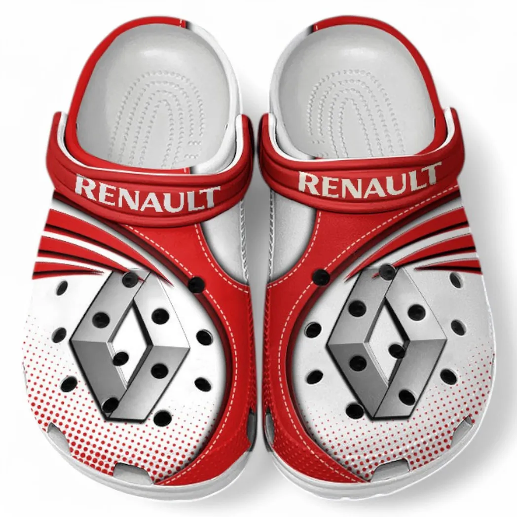 Renault Crocs Sandals For Men Women, Gift For Renault Fan CAR181031525716 - Red