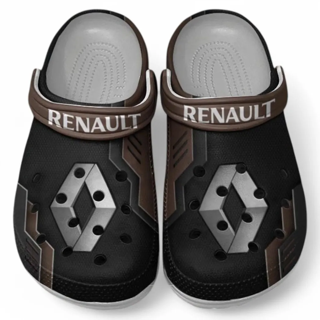 Renault Crocs Shoes, Clogs Men Women, Gift For Renault Fan CAR185031525253 - Brown