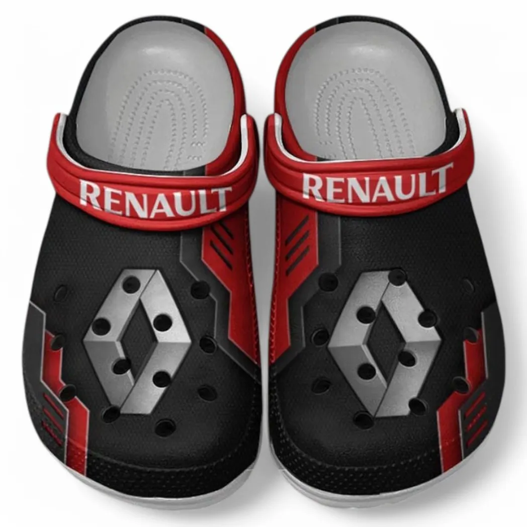 Renault Crocs Shoes, Clogs Men Women, Gift For Renault Fan CAR185031525253 - Red