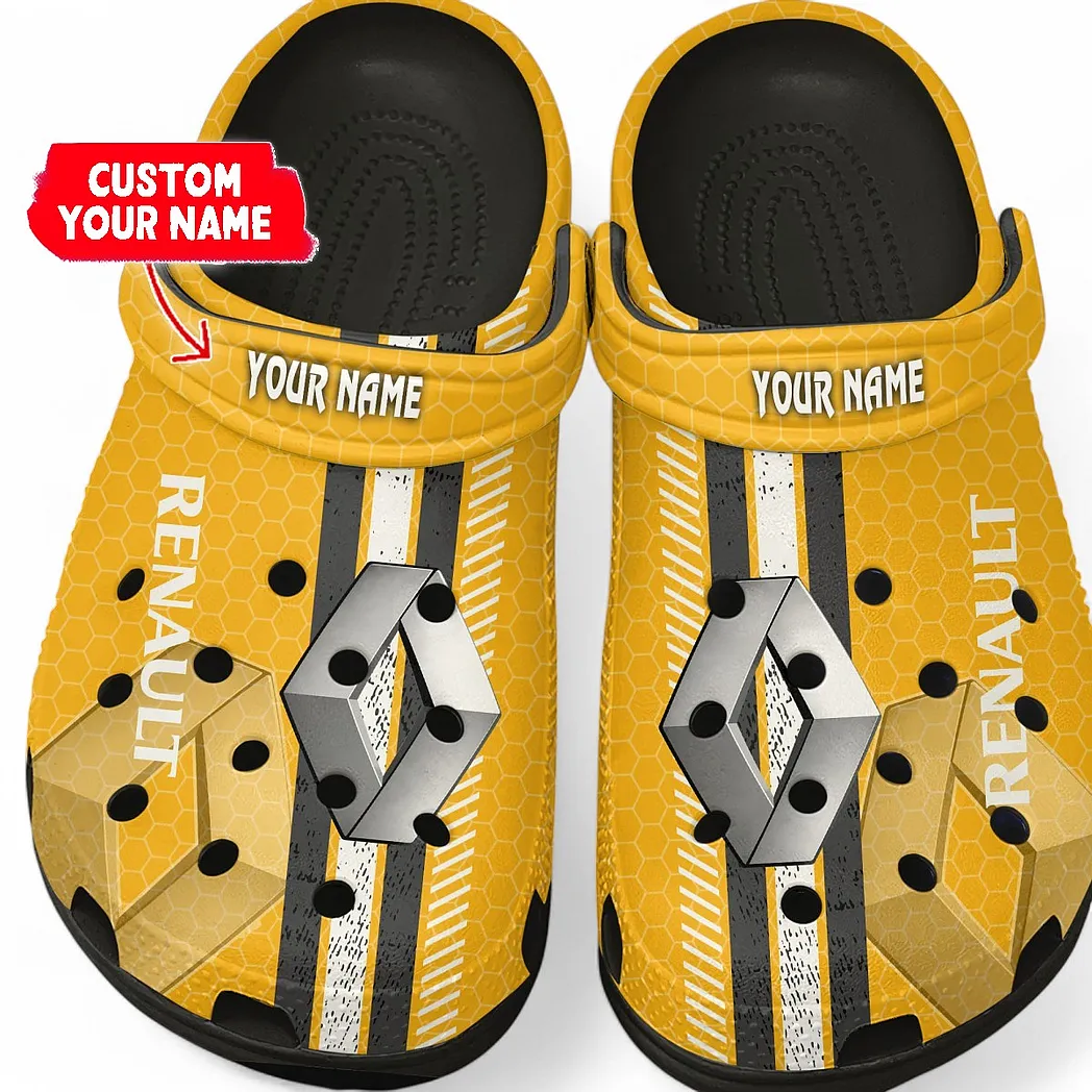 renault crocs shoes gift for renault lovers birthday gift for husband boyfriend car82022025647 black ong5f