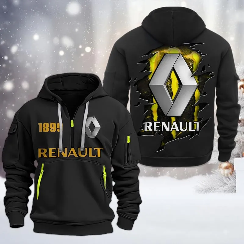 renault half zip hoodie all over print half zip hoodies for men car198032737 black 9v8ef