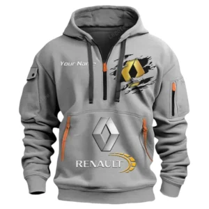 renault half zip hoodie car113021425792 best gift for him husband boyfriend gray acp9q