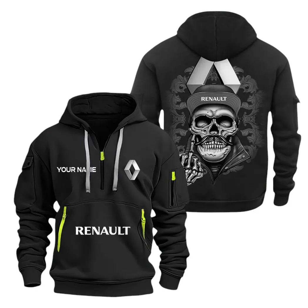renault half zip hoodie for men gift for renault fan car166022625166 black gfbv9