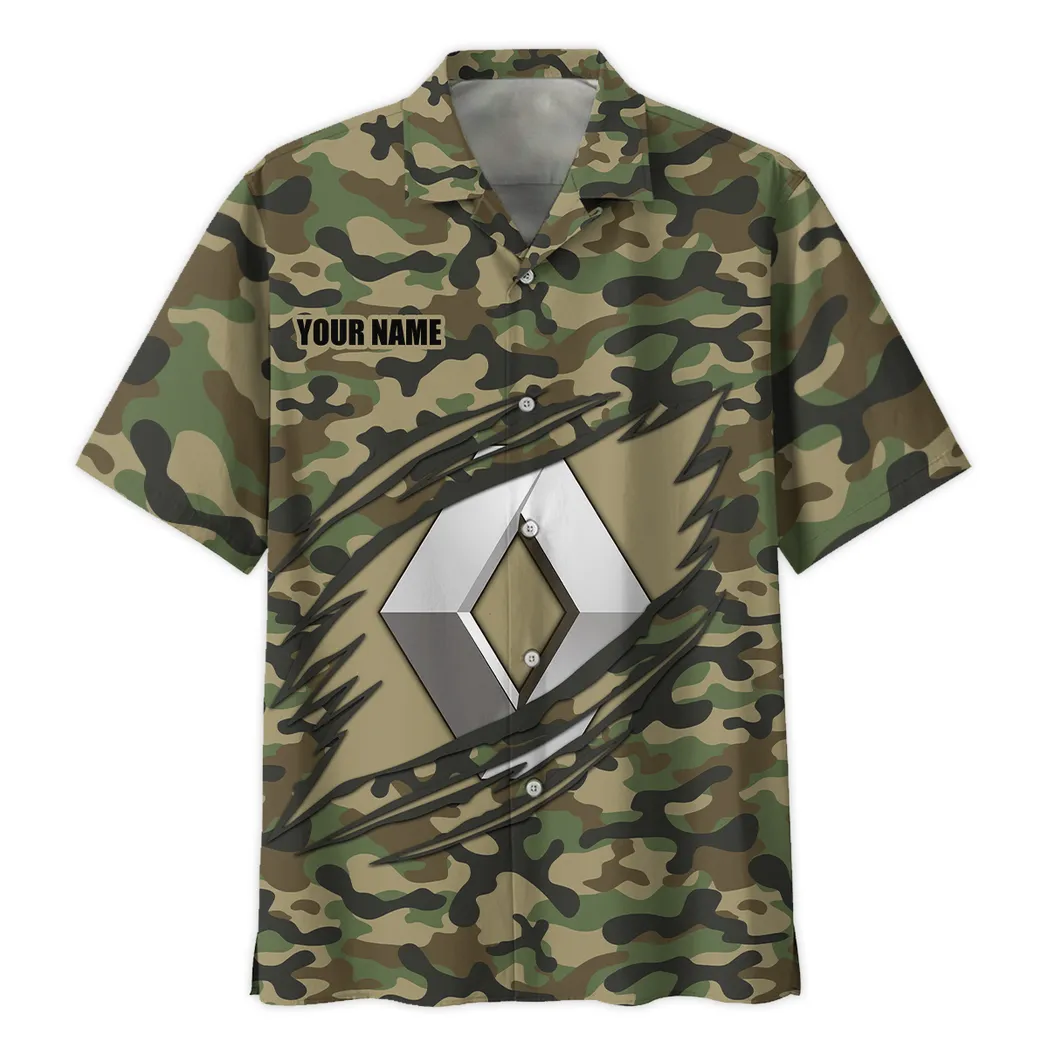 renault hawaiian shirt style camo oversized hawaiian car210040825732