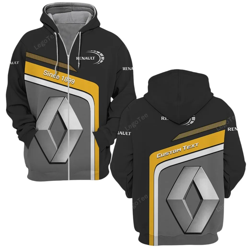 Renault Zipper Hoodie, Gift For Renault Lovers, Gift For Him, Husband, Boyfriend CAR11103032563