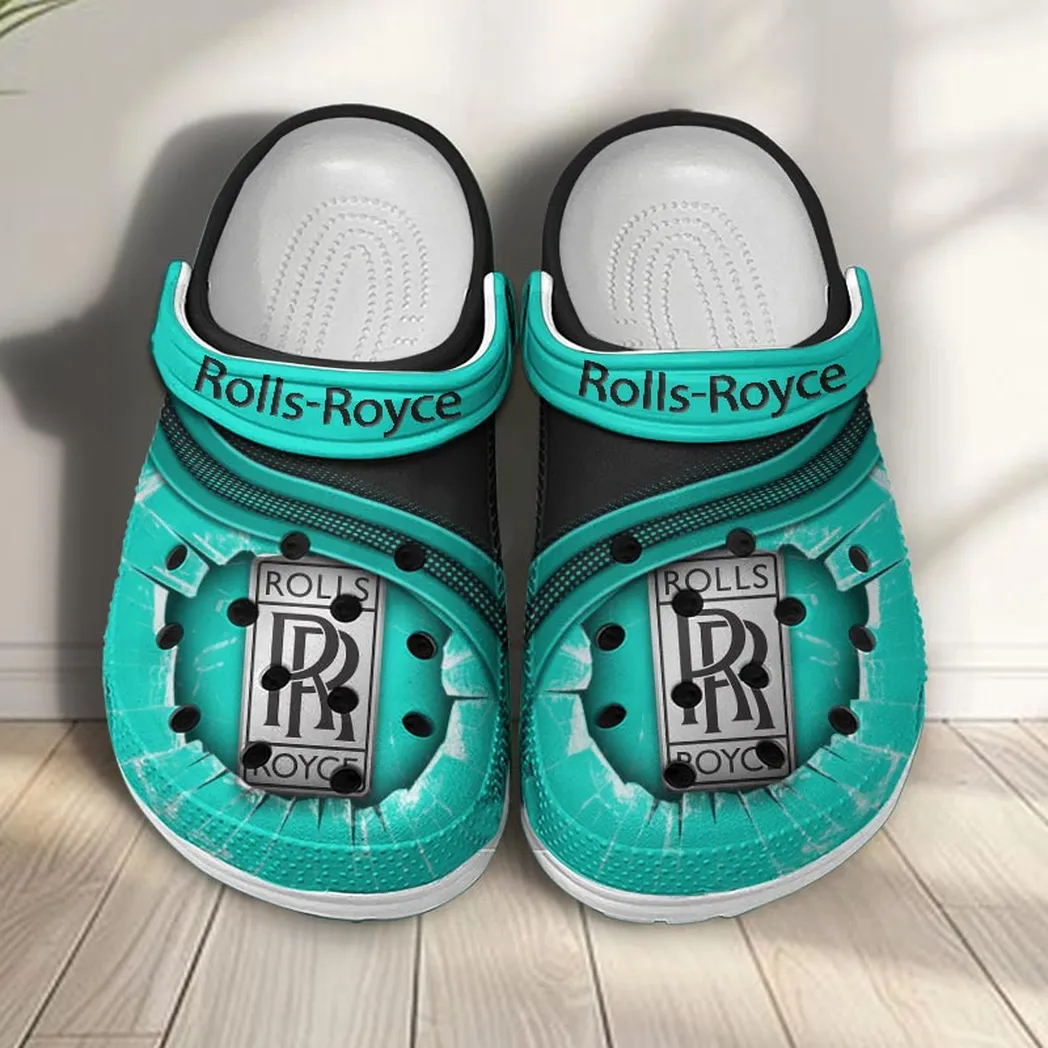 rolls royce crocs clogs men women gift for rolls royce fan car188032025185 cyan 3ck5v
