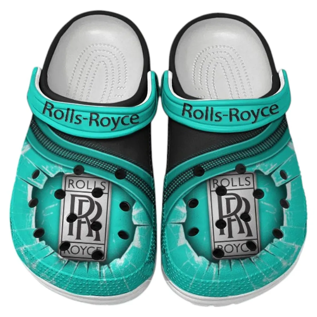Rolls Royce Crocs Clogs Men Women, Gift For Rolls Royce Fan CAR188032025185 - Cyan