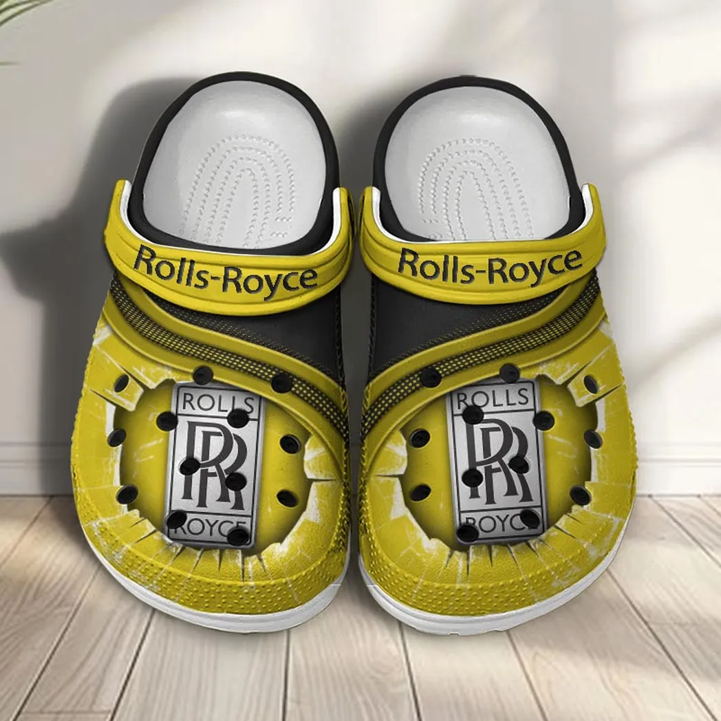 rolls royce crocs clogs men women gift for rolls royce fan car188032025185 yellow n2iic