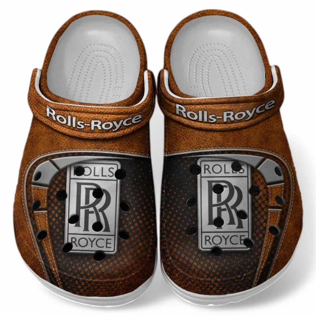 Rolls Royce Crocs Sandals For Men Women, Gift For Rolls Royce Fan CAR177031425598 - Orange