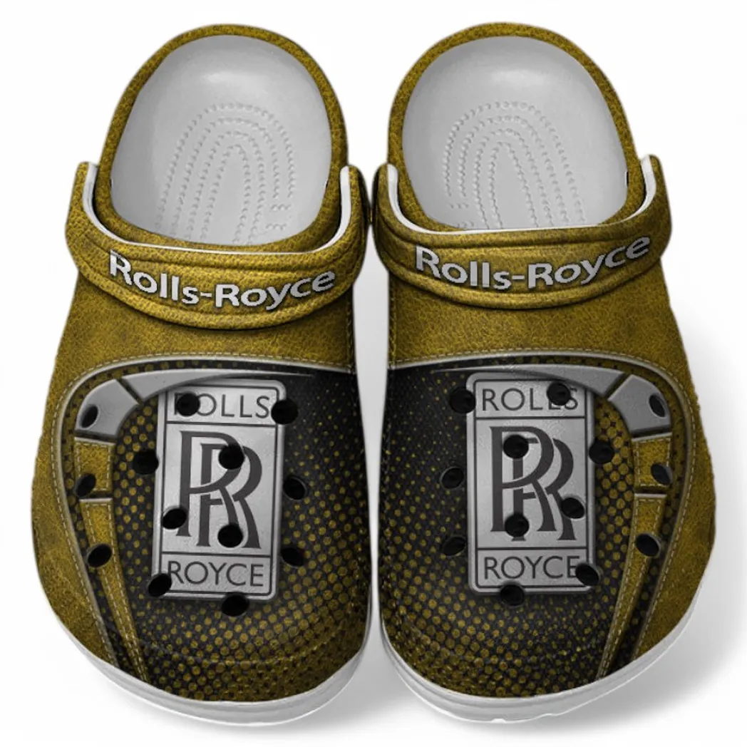 rolls royce crocs sandals for men women gift for rolls royce fan car177031425598 yellow gbvbd