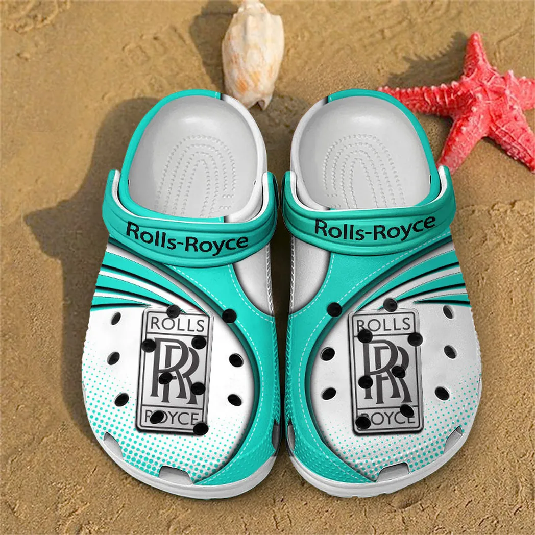 rolls royce crocs sandals for men women gift for rolls royce fan car181031525704 cyan