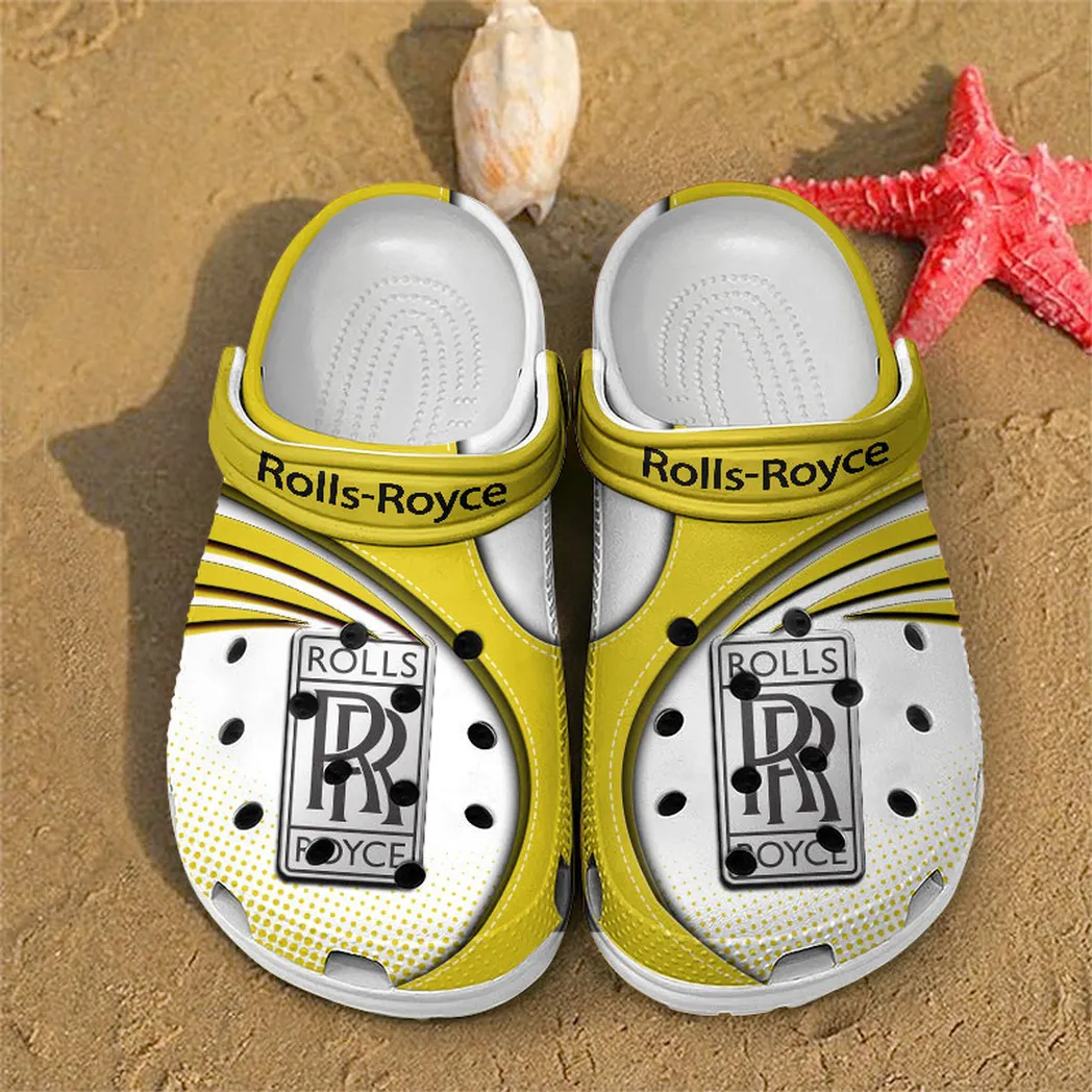 rolls royce crocs sandals for men women gift for rolls royce fan car181031525704 yellow geryt