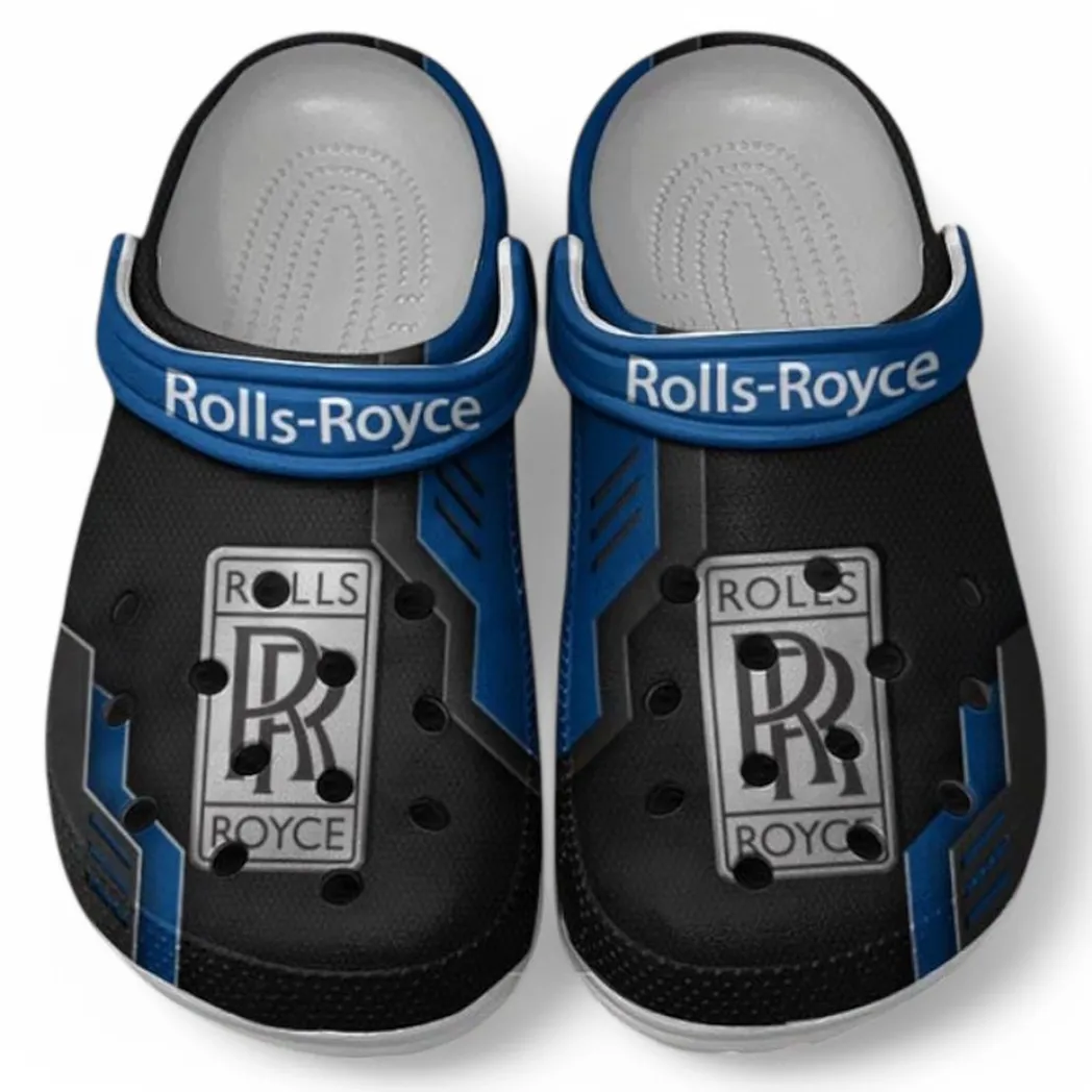 rolls royce crocs shoes clogs men women gift for rolls royce fan car185031525263 blue fgq7m