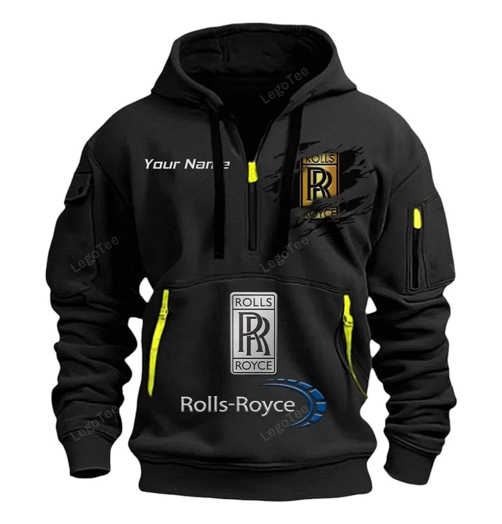 rolls royce half zip hoodie car113021425799 best gift for him husband boyfriend black 3gdaq