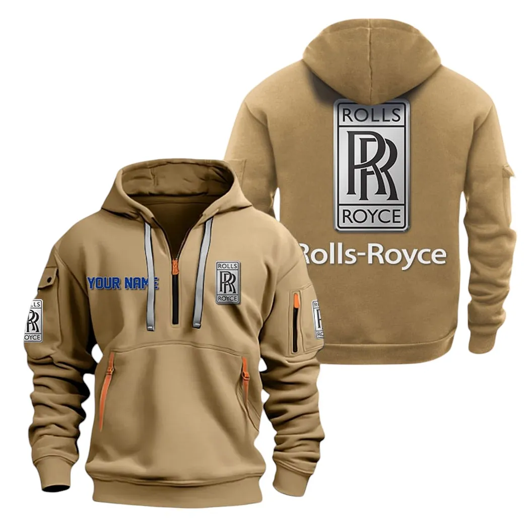 rolls royce half zip hoodie for men gift for rolls royce lovers car20022125697 khaki ecvso