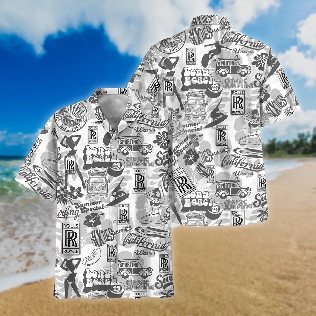 rolls royce hawaiian shirt for men gift for rolls royce lovers car201030725602 sz02j