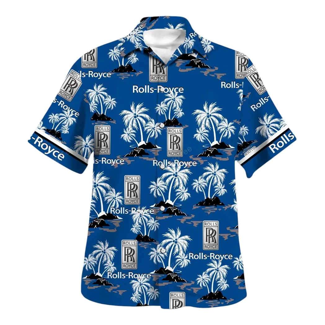 Rolls Royce Hawaiian Shirt For Men, Gift For Rolls Royce Lovers, Gift For Him, Husband, Boyfriend CAR144021125476-2