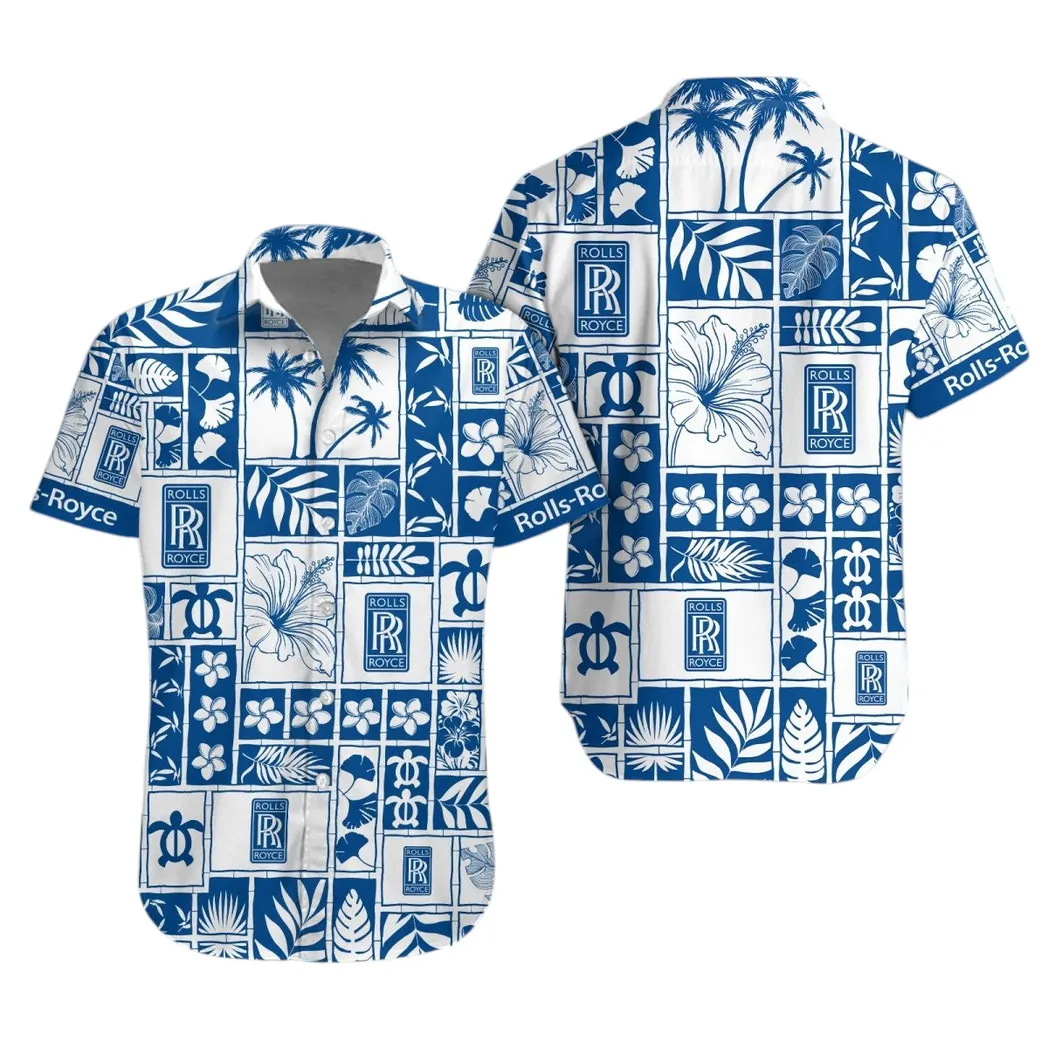 rolls royce hawaiian shirt for men gift for rolls royce lovers gift for him husband boyfriend car35021425018 1