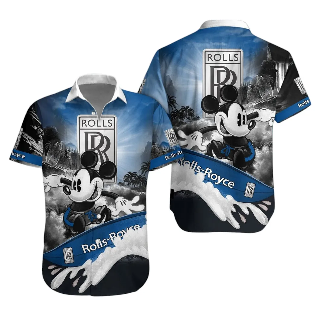 Rolls Royce Hawaiian Shirt For Men, Gift For Rolls Royce Lovers, Gift For Him, Husband, Boyfriend CAR53030625100