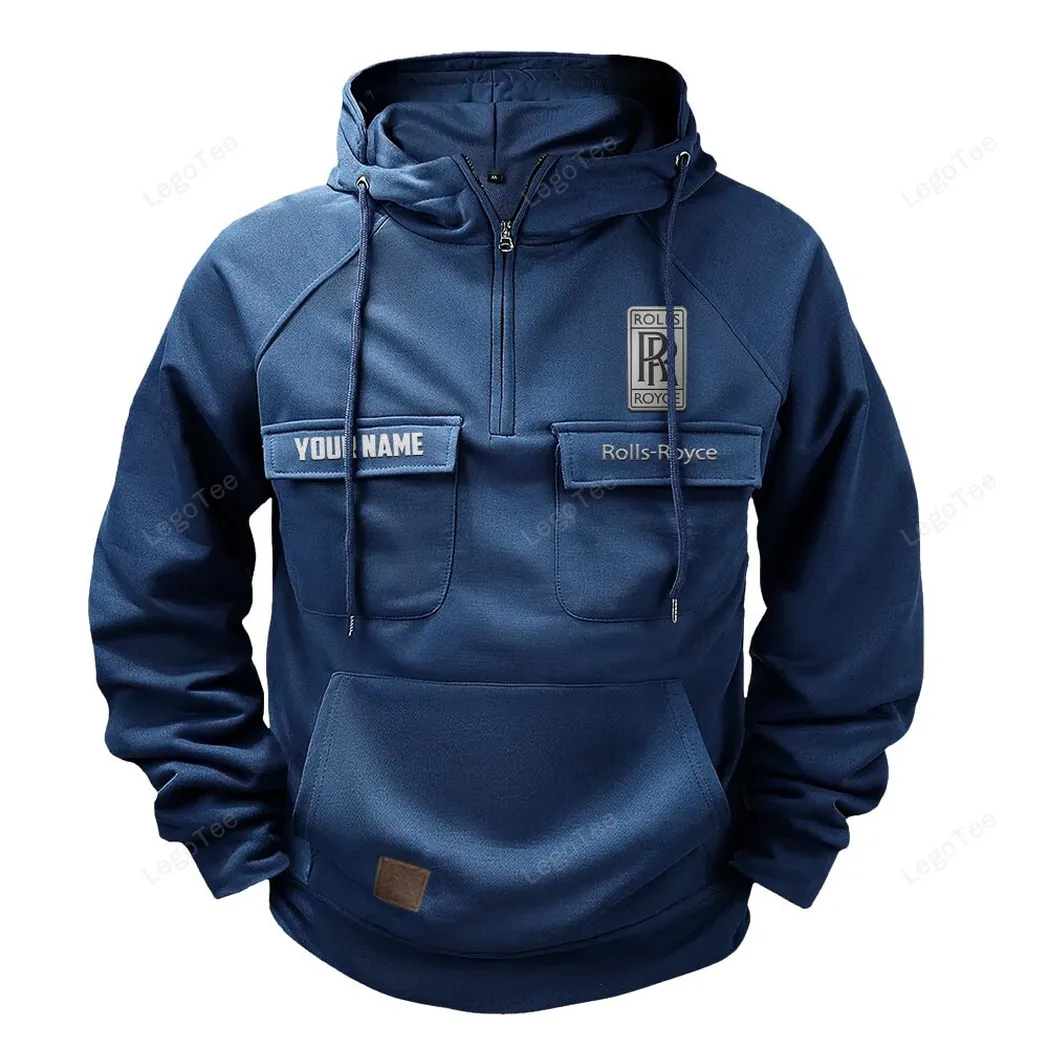 rolls royce tactical quarter zip hoodie gift for rolls royce lovers gift for him husband boyfriend dark blue car109021425365 3