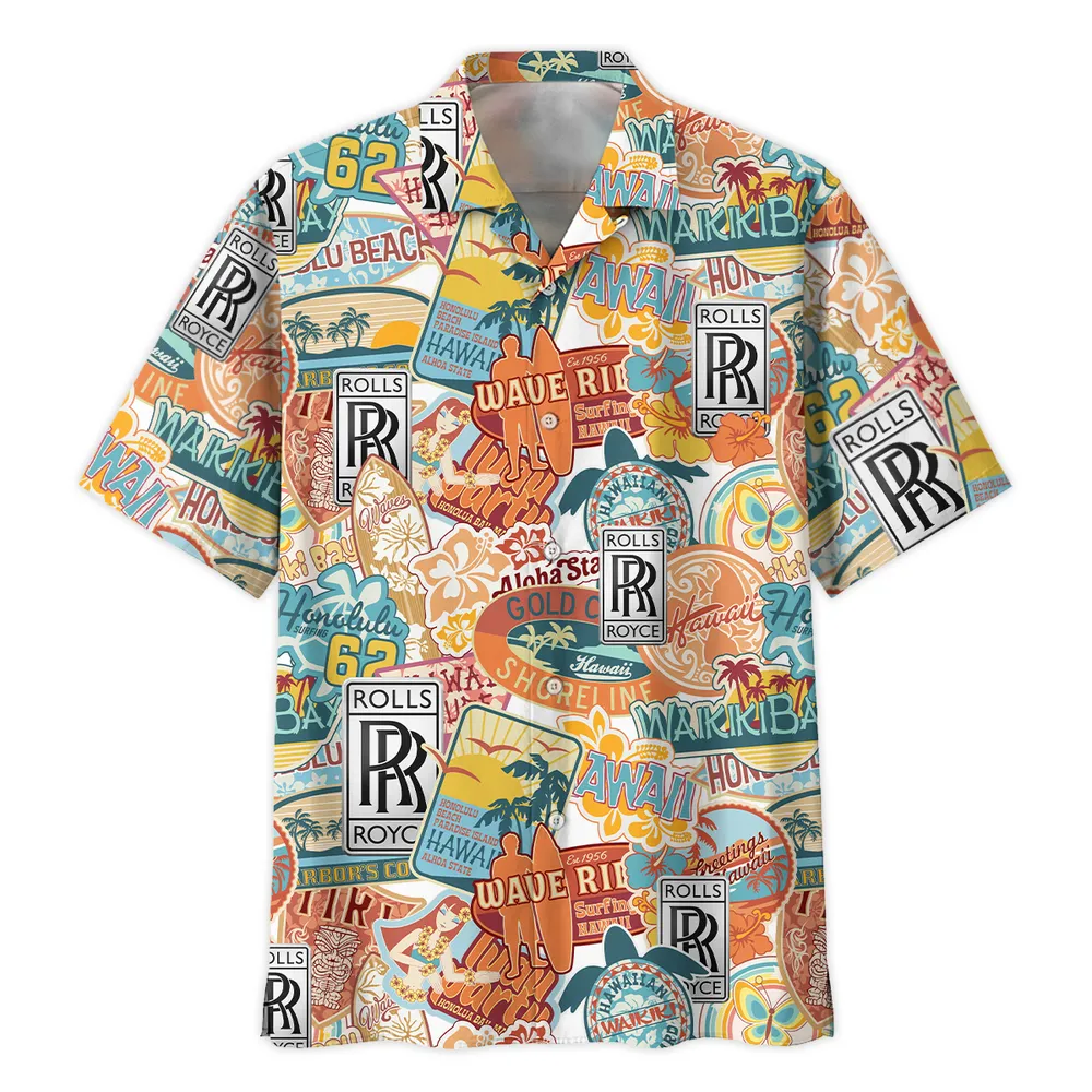 Rolls Royce Vintage Hawaiian Shirts For Men, Gift For Rolls Royce Fan CAR202031225380