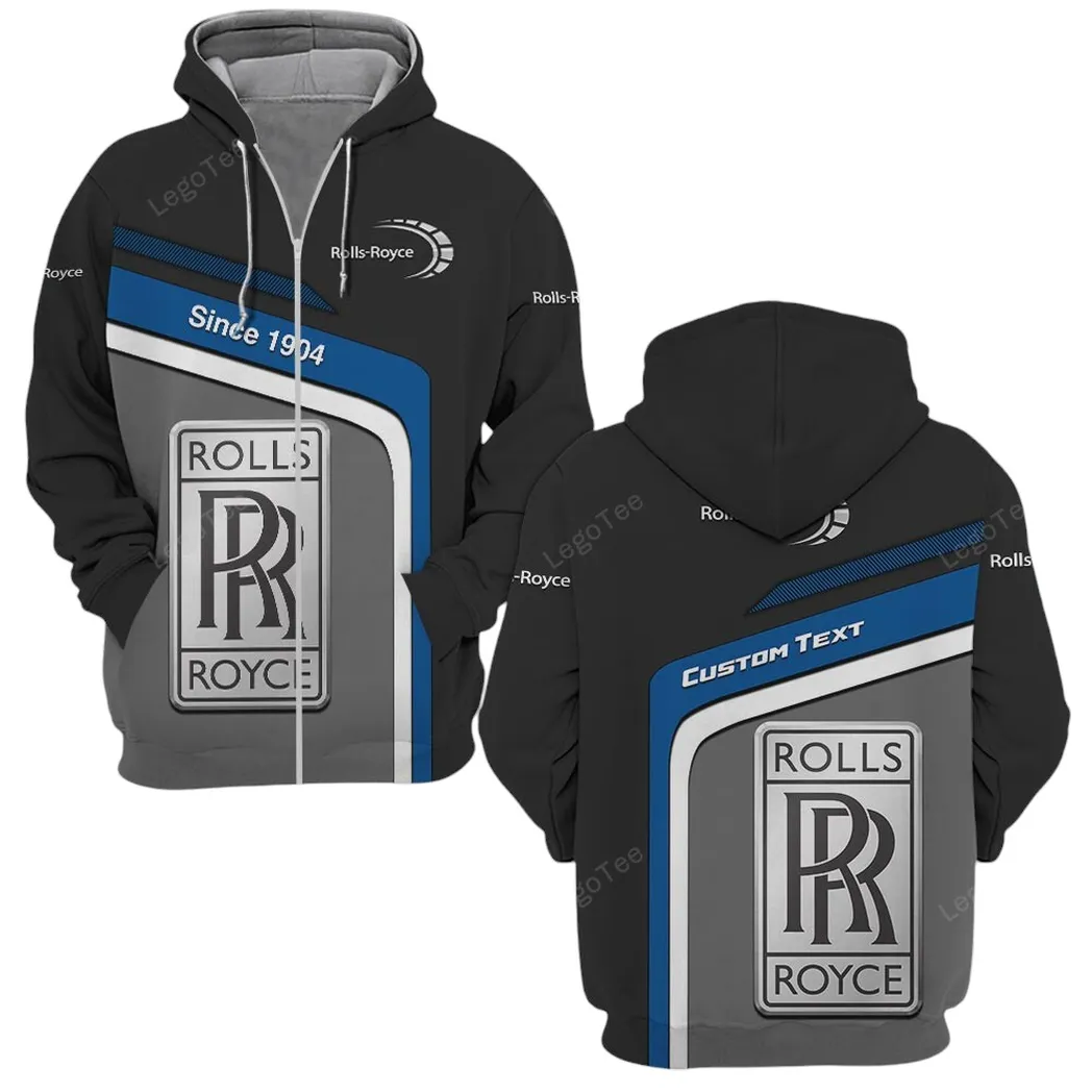 rolls royce zipper hoodie gift for rolls royce lovers gift for him husband boyfriend car11103032564 wfetw