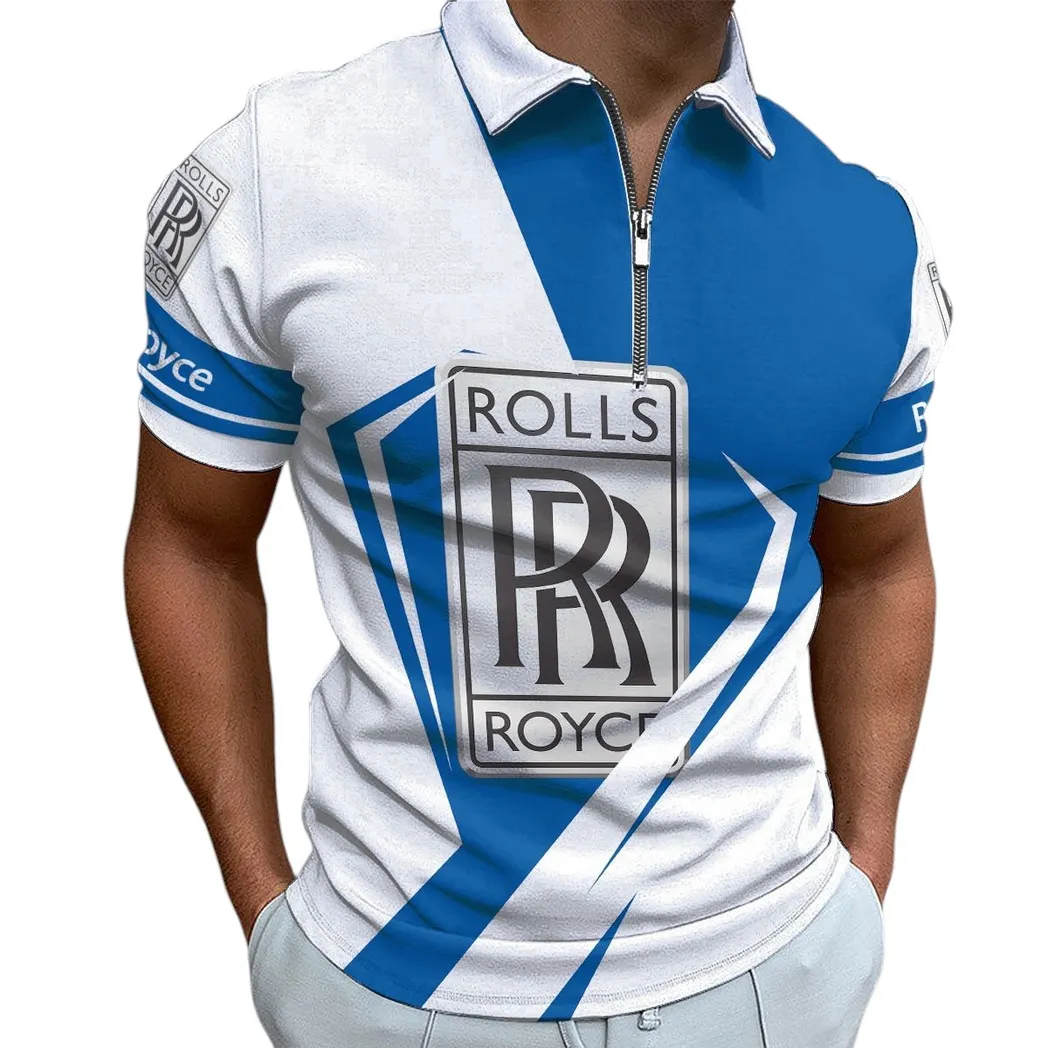 rolls royce zipper polo shirt gift for rolls royce lovers gift for him husband boyfriend car3202122505 hnbib