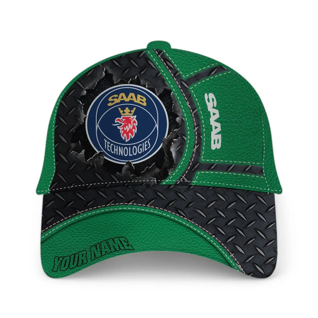 Saab Automobile Classic Cap, Gift For Saab Automobile Lovers, Gift For Him, Husband, Boyfriend - Green CAR49021825065-4