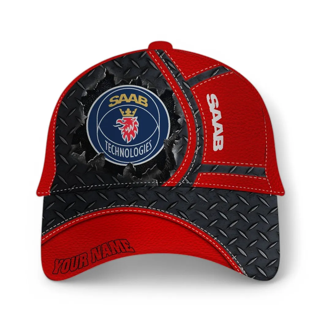 Saab Automobile Classic Cap, Gift For Saab Automobile Lovers, Gift For Him, Husband, Boyfriend - Red CAR49021825065-6