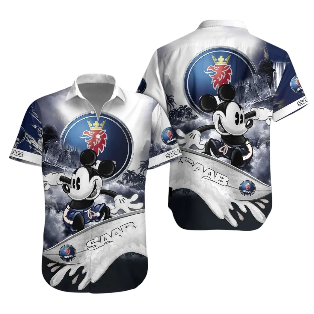 saab automobile hawaiian shirt for men gift for saab automobile lovers gift for him husband boyfriend car53030625102 thwhd