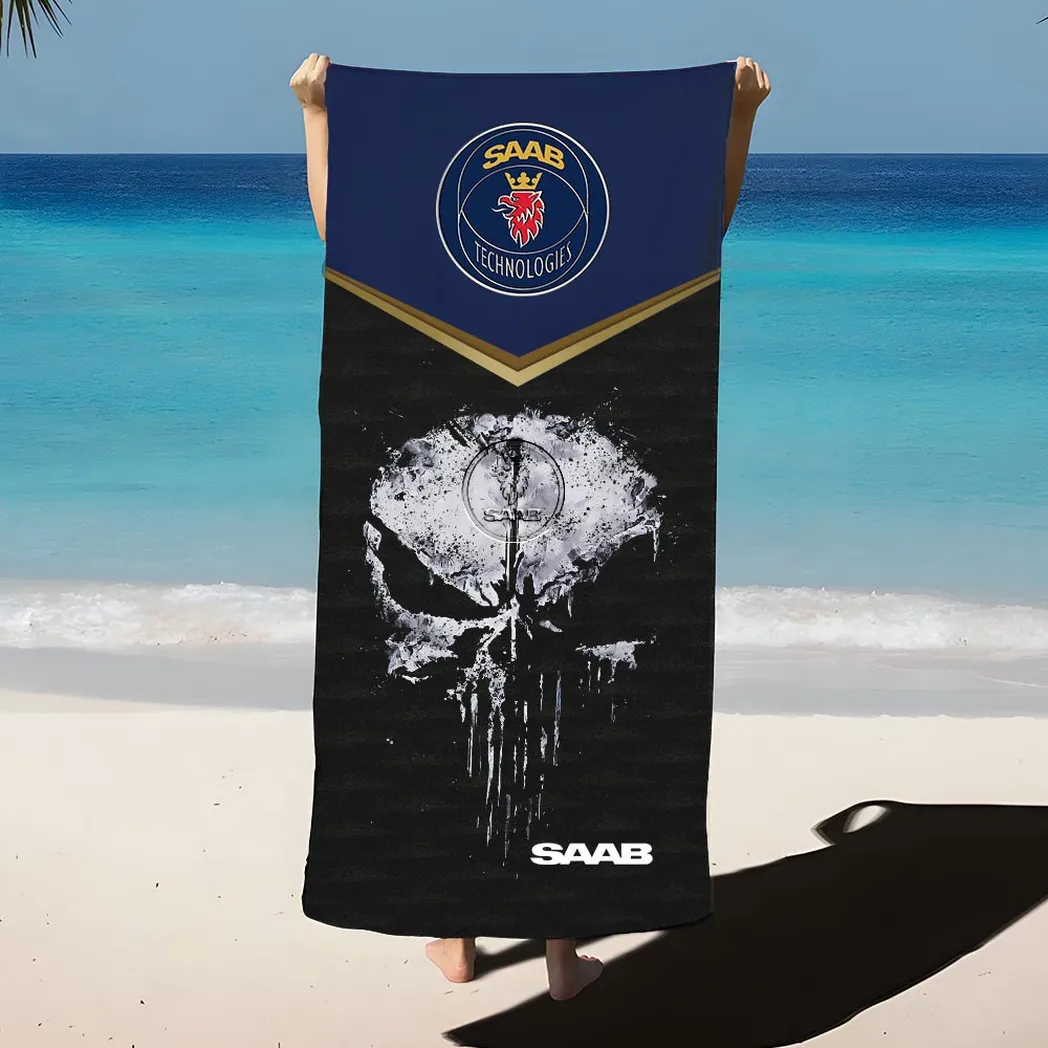 saab beach towel gift for saab lovers gift for him husband boyfriend car17302252558 tbdyo