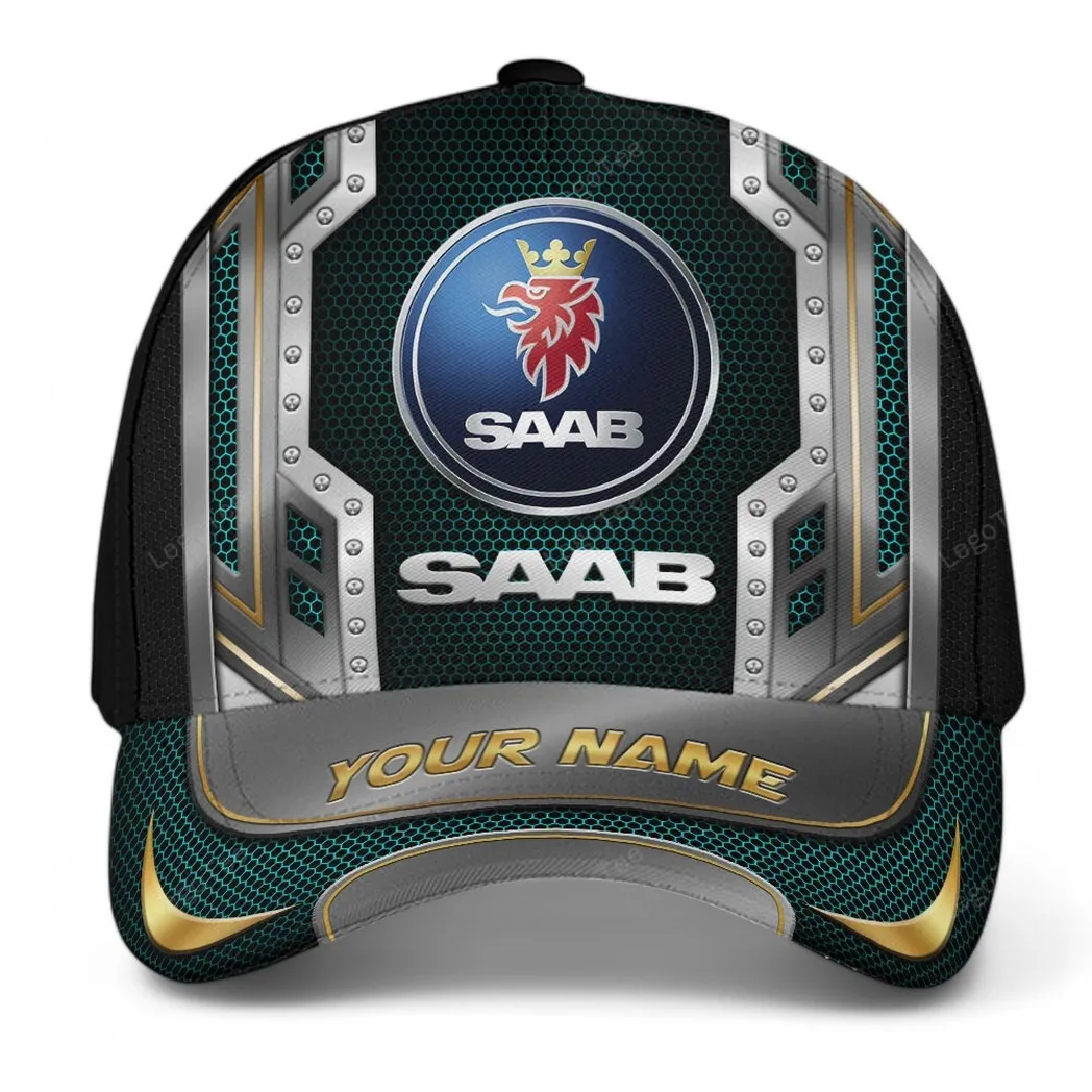 SAAB Classic Cap, Gift For SAAB Lovers, Gift For Him, Husband, Boyfriend CAR99031025103 - Cyan