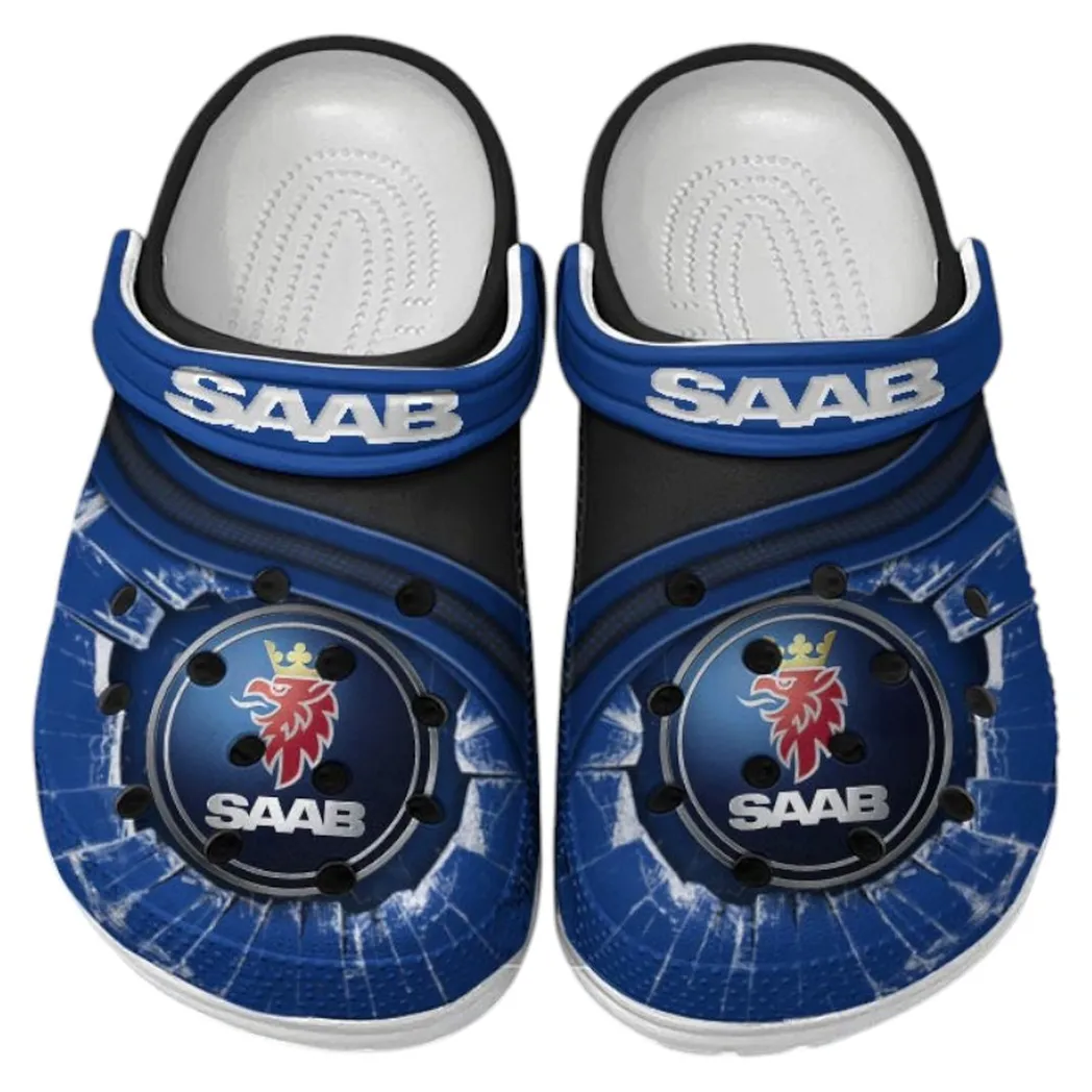 Saab Crocs Clogs Men Women, Gift For Saab Fan CAR188032025169 - Blue