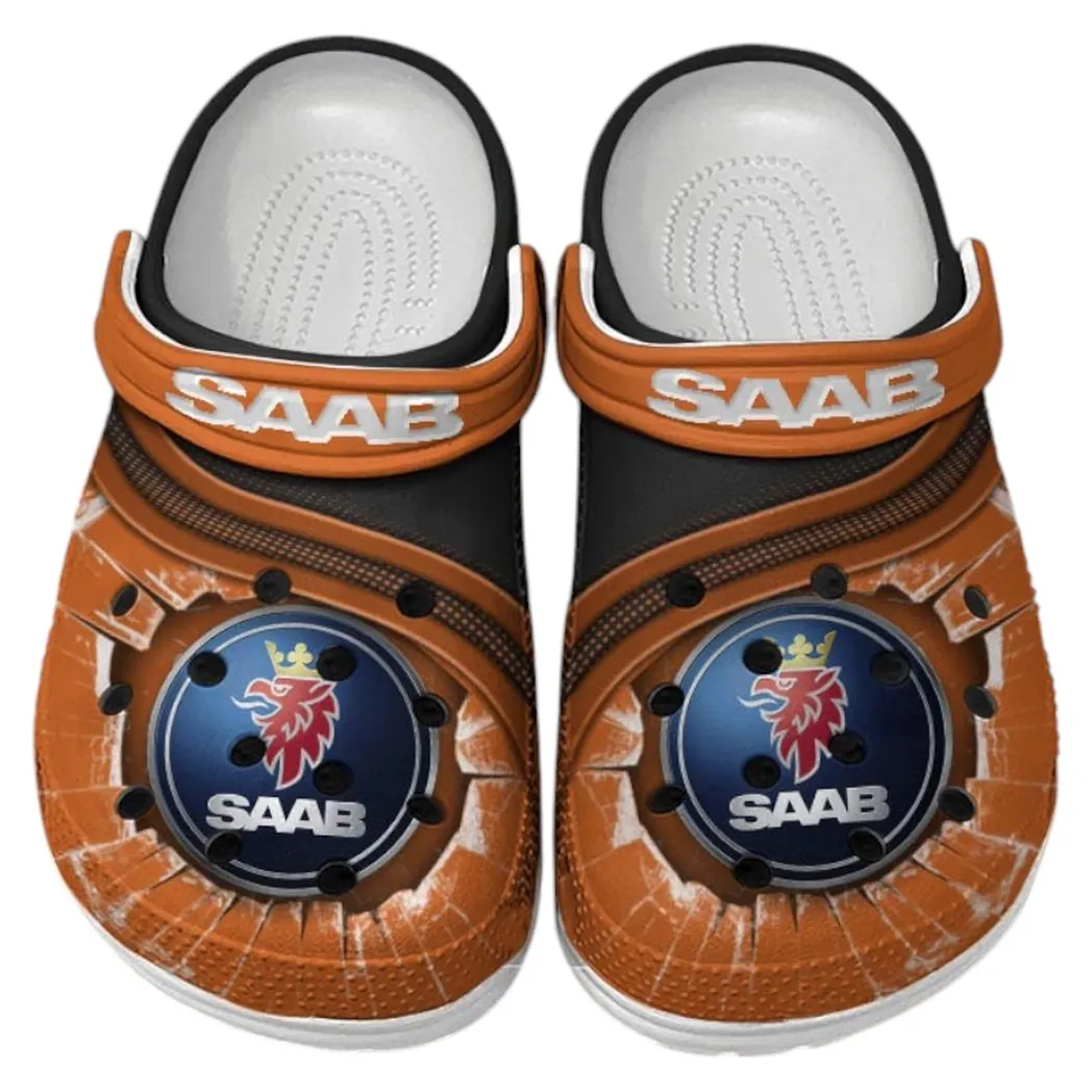 saab crocs clogs men women gift for saab fan car188032025169 orange