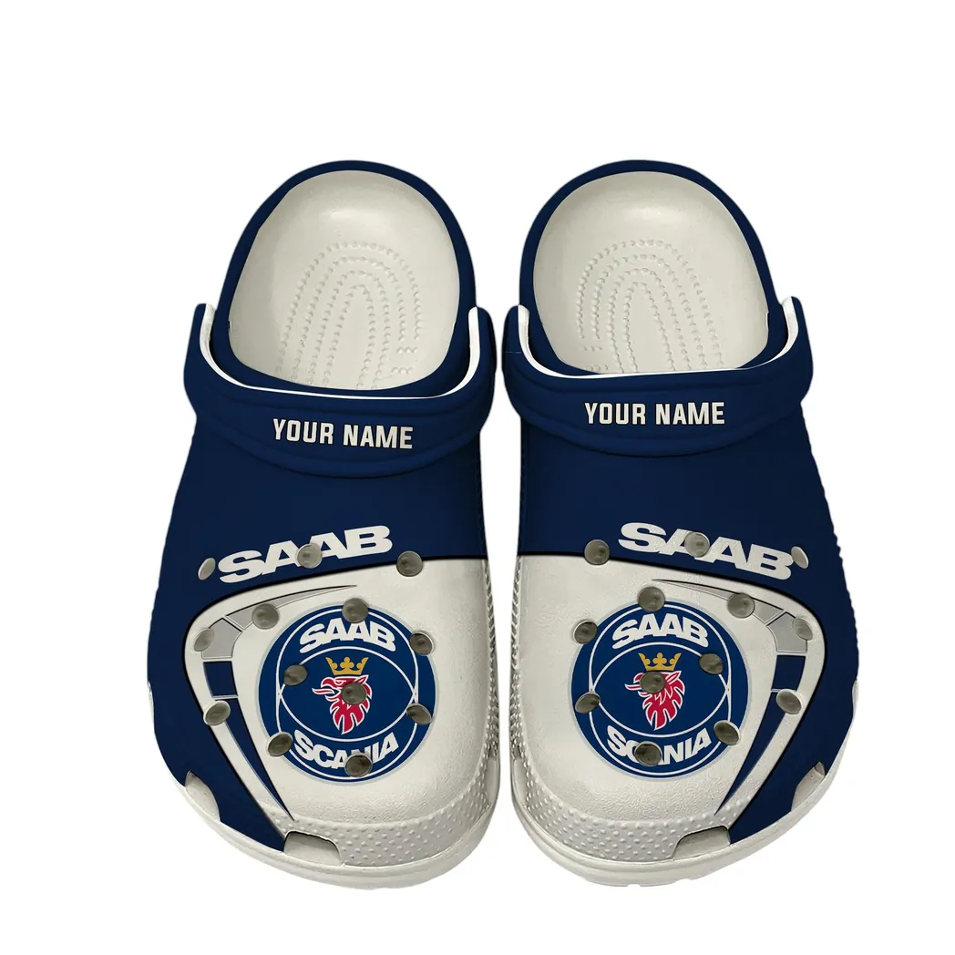 SAAB Crocs, Gift For SAAB Lover, Gift For Him, Husband, Boyfriend CAR16802262558 - White